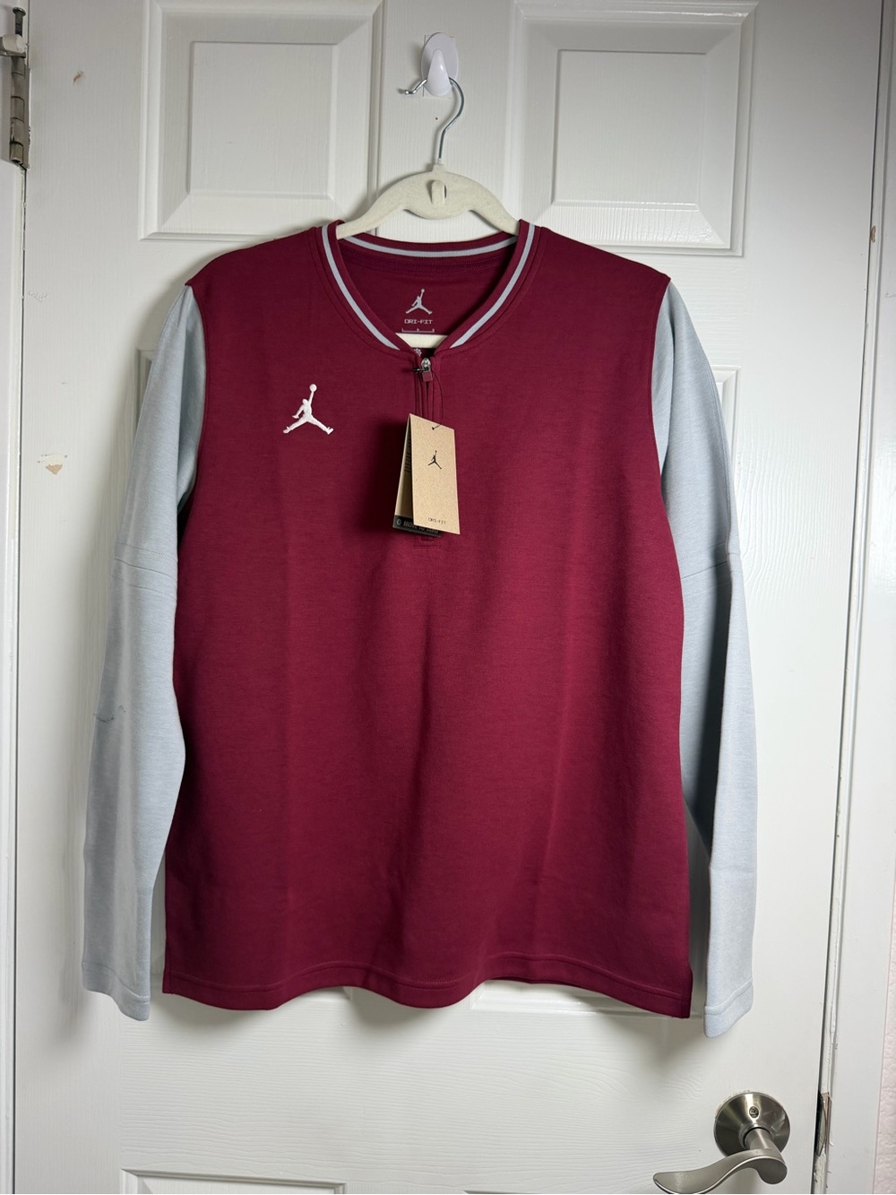 JORDAN WOMEN'S DF HALF ZIP COACHES TOP L